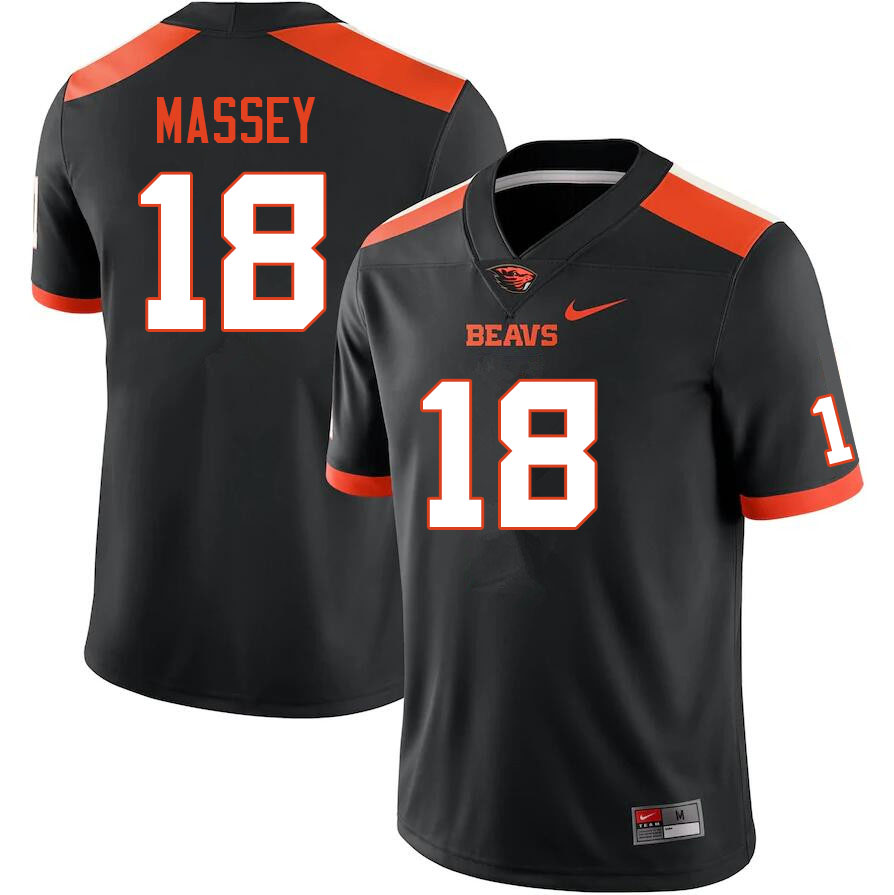 Men #18 Ian Massey Oregon State Beavers College Football Jerseys Sale-Black